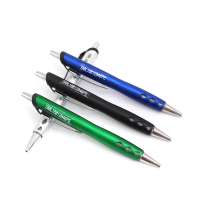 Spray paint pen  plating Promotional plastic  ballpoint pen with customized logo manual pen