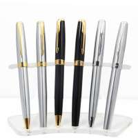 RCFO-025 High Quality Silver Gold Trim Ballpoint Ball Pen Fountain Pens Promotional Business pen