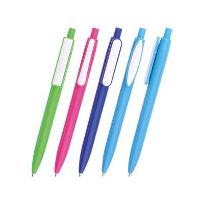 Stationery giveaways colorful plastic ballpoint pens with logo