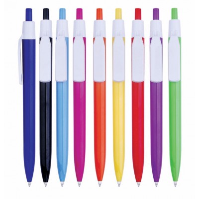 Transparent logo shape ballpoint promotional plastic pen cheapest promotional pen