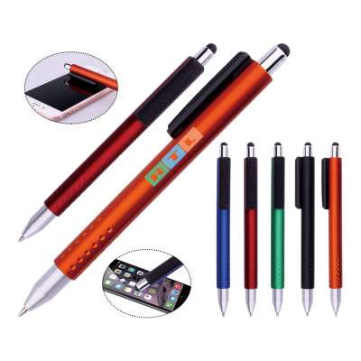 Promotional low price Stylus pen clean screen ballpoint pen for advering