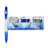 Hot sale promotion projector printed roll out window pen advertising pull out ball pen with customized logo