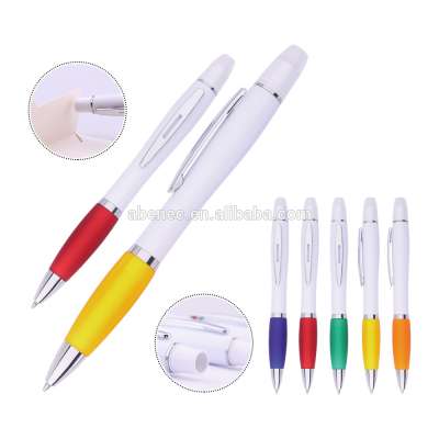 Novelty stationery design promotional glue stick pen with white barrel